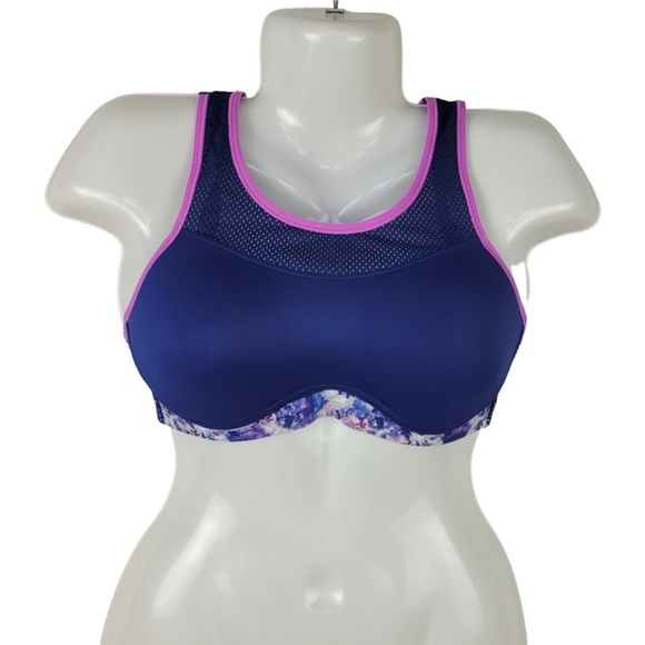 Maidenform Other - Maidenform Blue Purple Padded sports bra size 34C